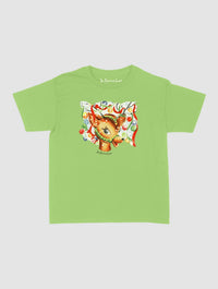 reindeer baby tee - In Print We Trust