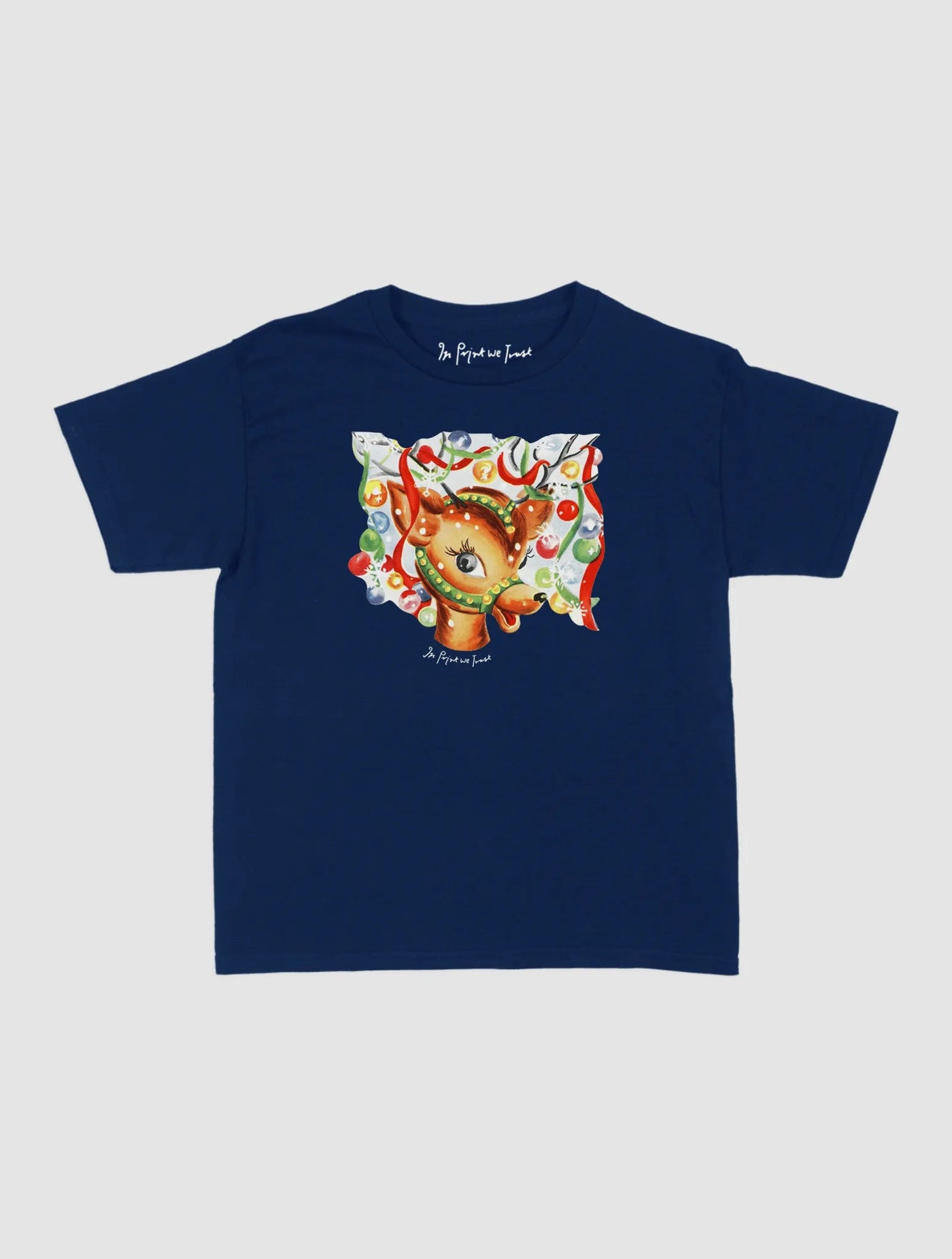 reindeer baby tee - In Print We Trust