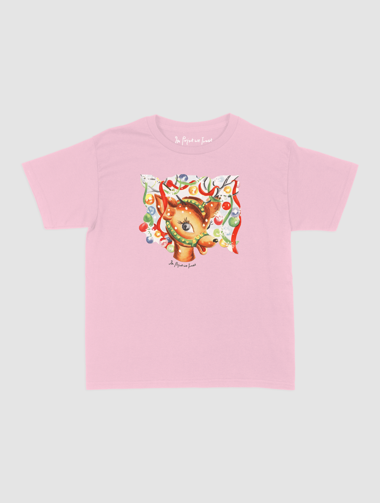reindeer baby tee - In Print We Trust