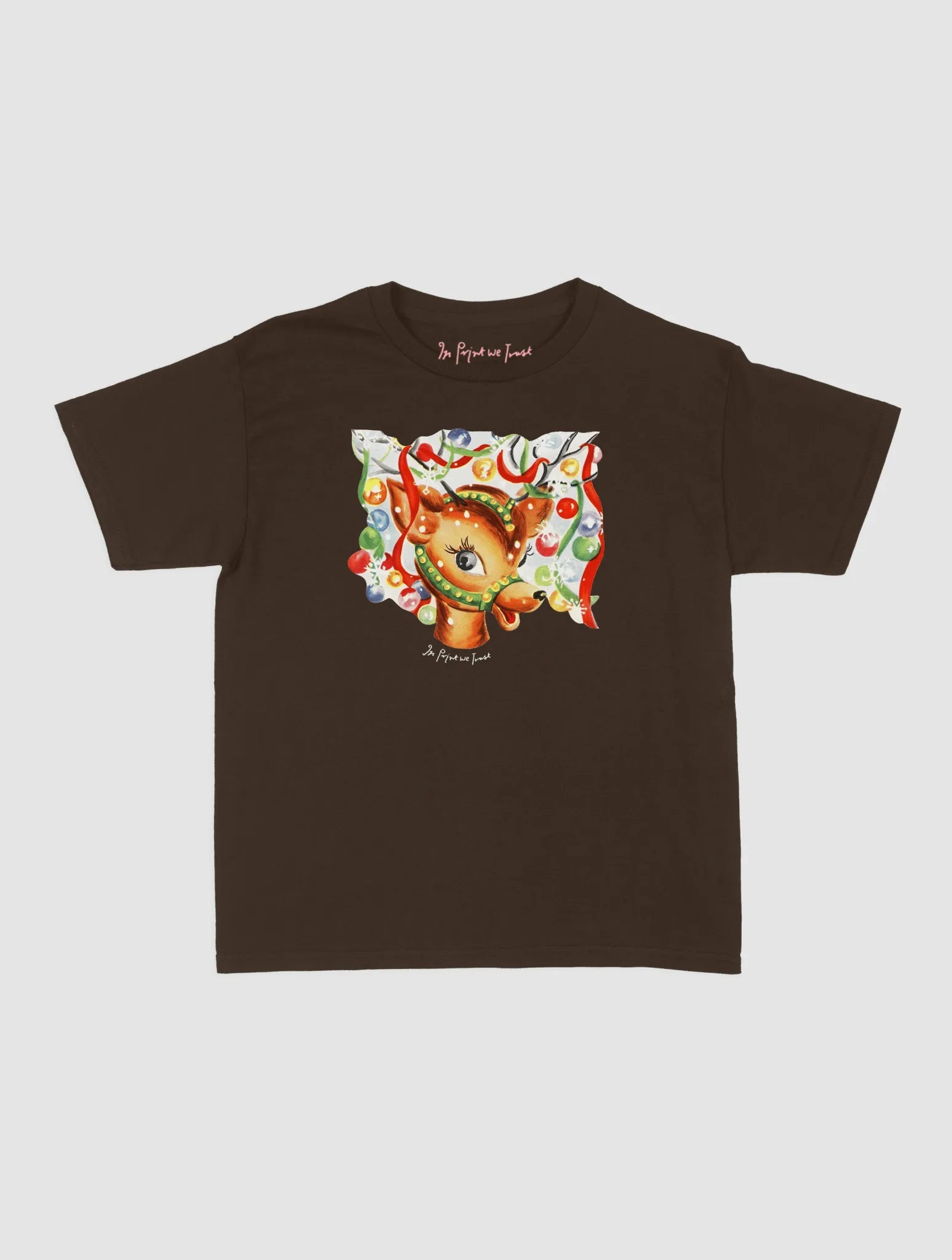 reindeer baby tee - In Print We Trust