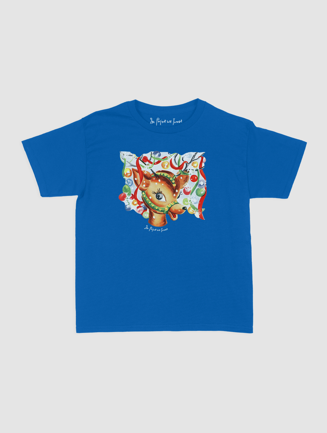 reindeer baby tee - In Print We Trust