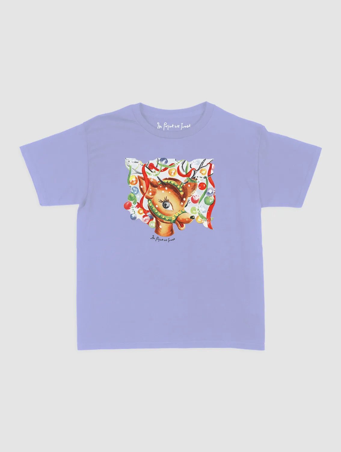 reindeer baby tee - In Print We Trust