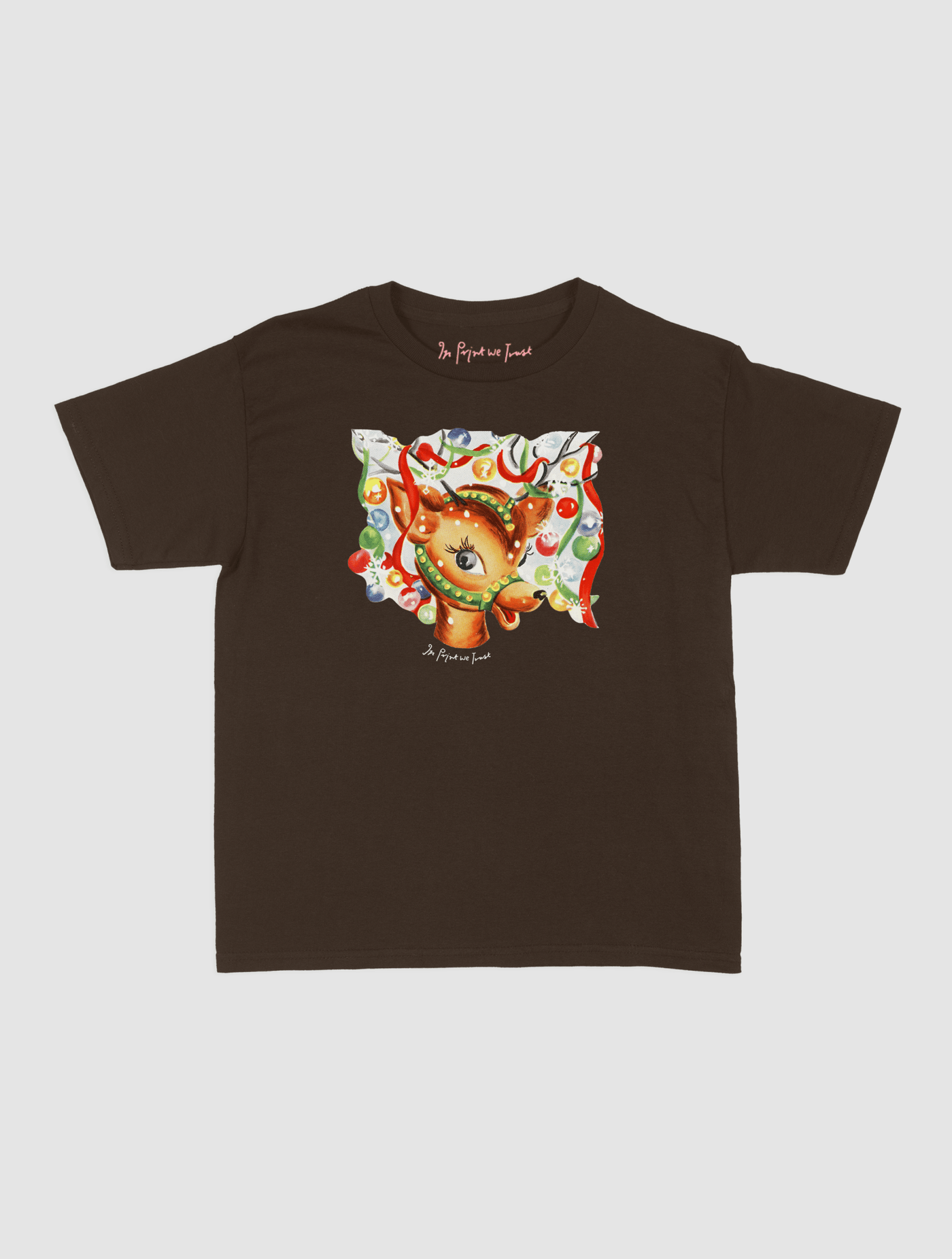 reindeer baby tee - In Print We Trust
