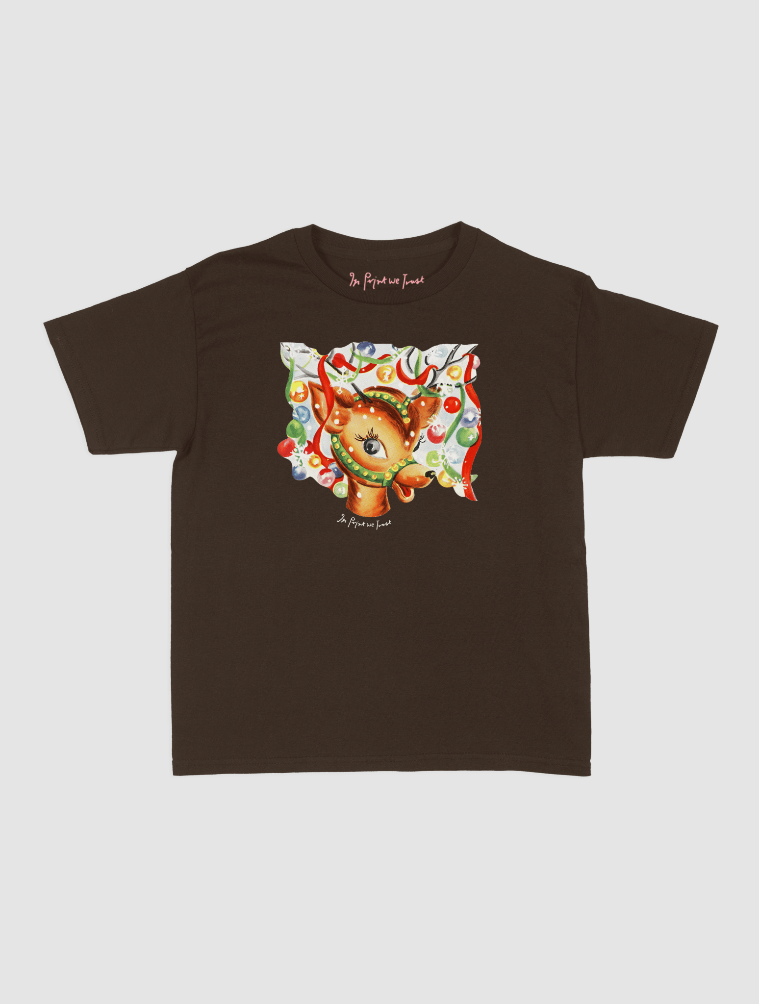 reindeer baby tee - In Print We Trust