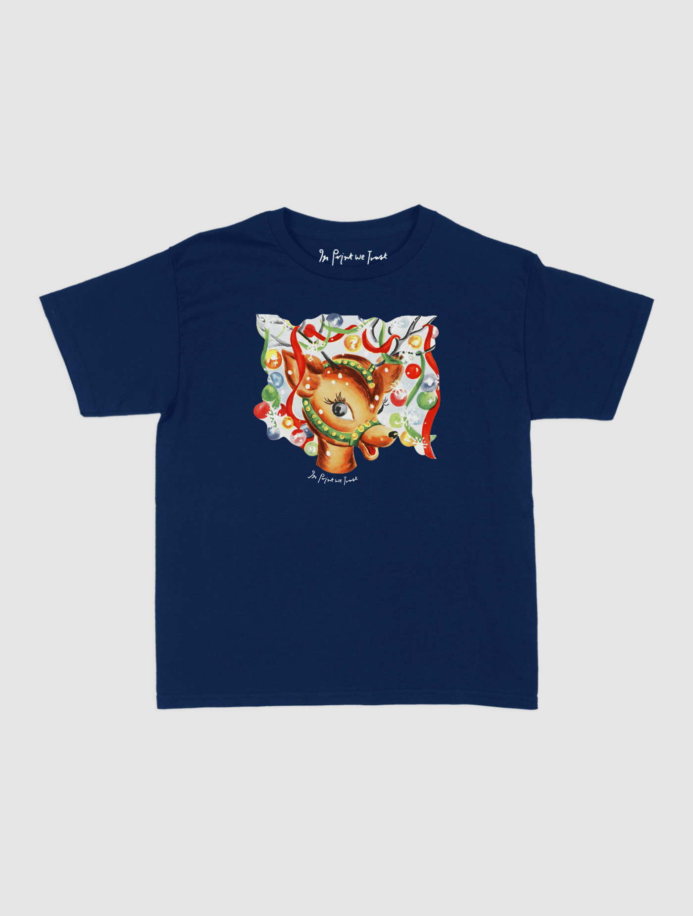reindeer baby tee - In Print We Trust
