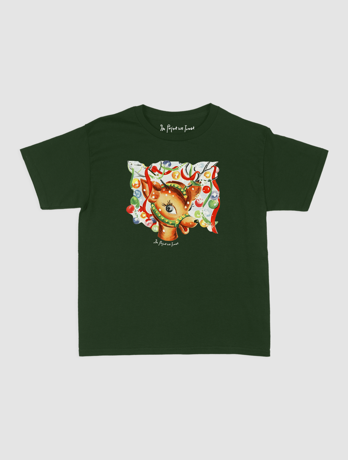 reindeer baby tee - In Print We Trust