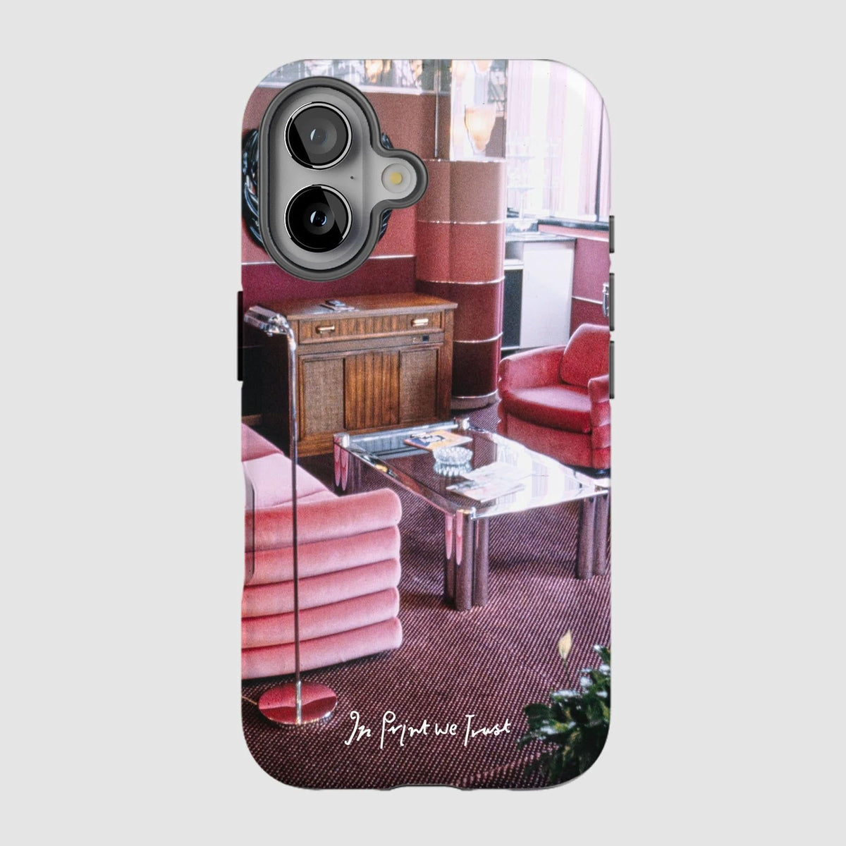 relax tough iPhone case - In Print We Trust