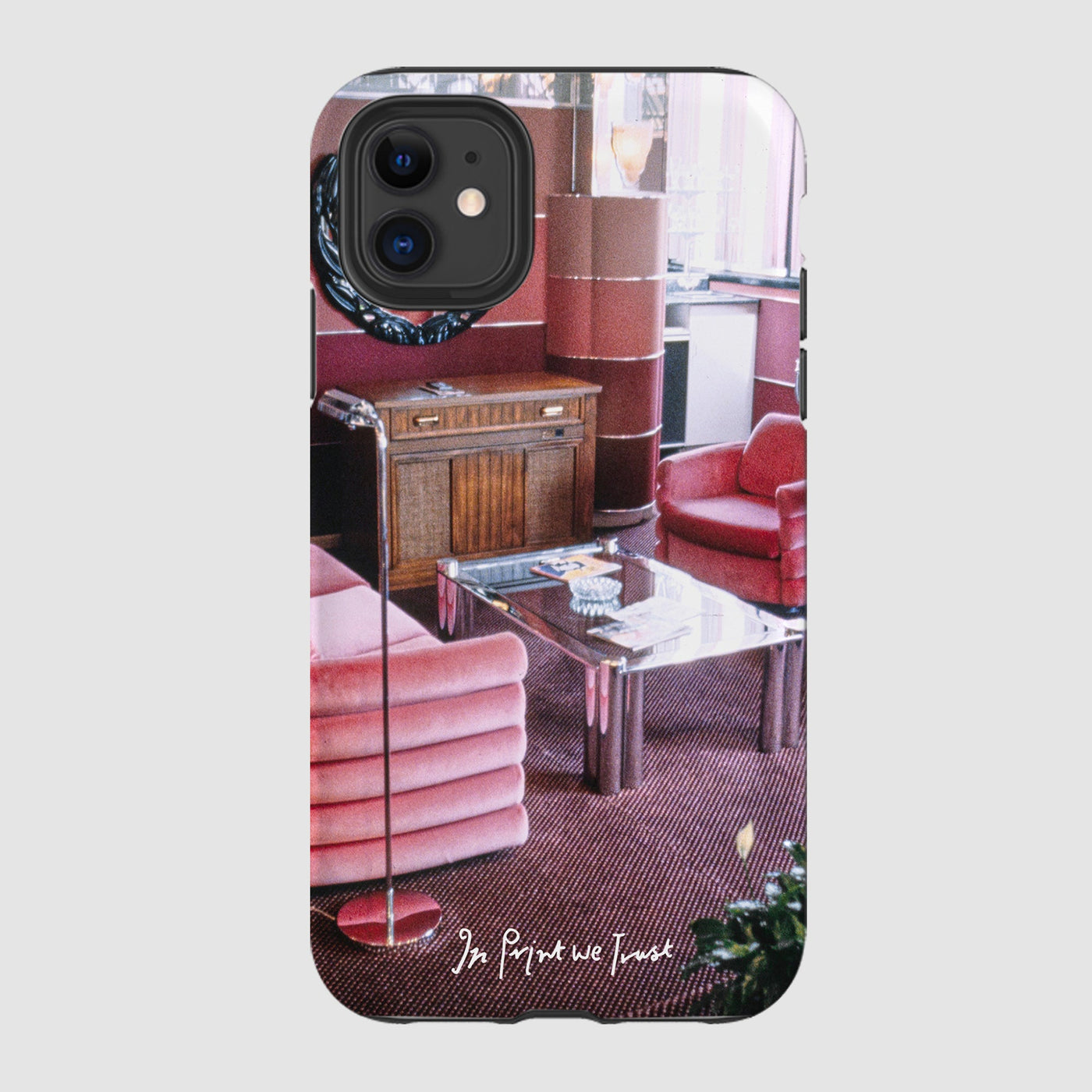 relax tough iPhone case - In Print We Trust