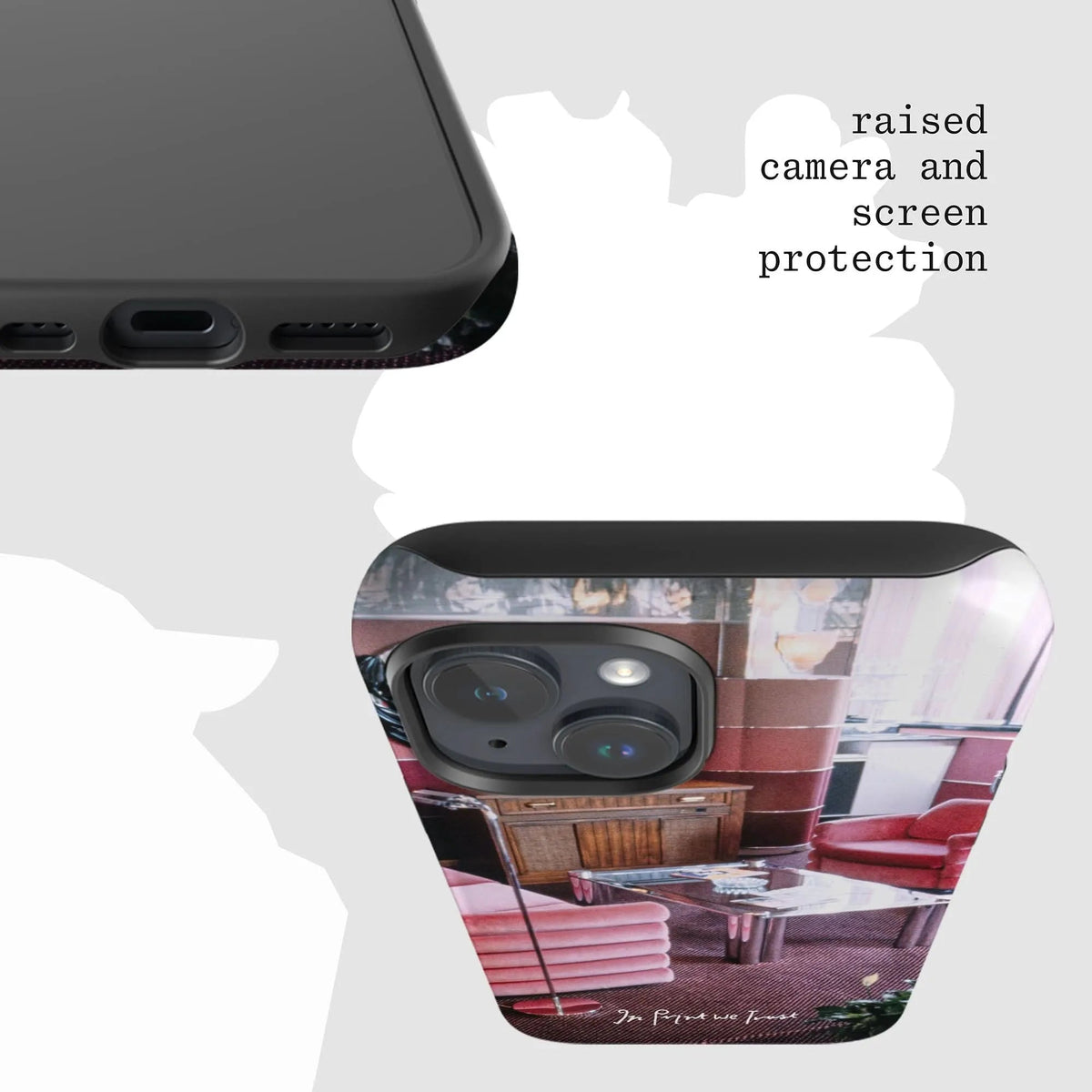 relax tough iPhone case - In Print We Trust