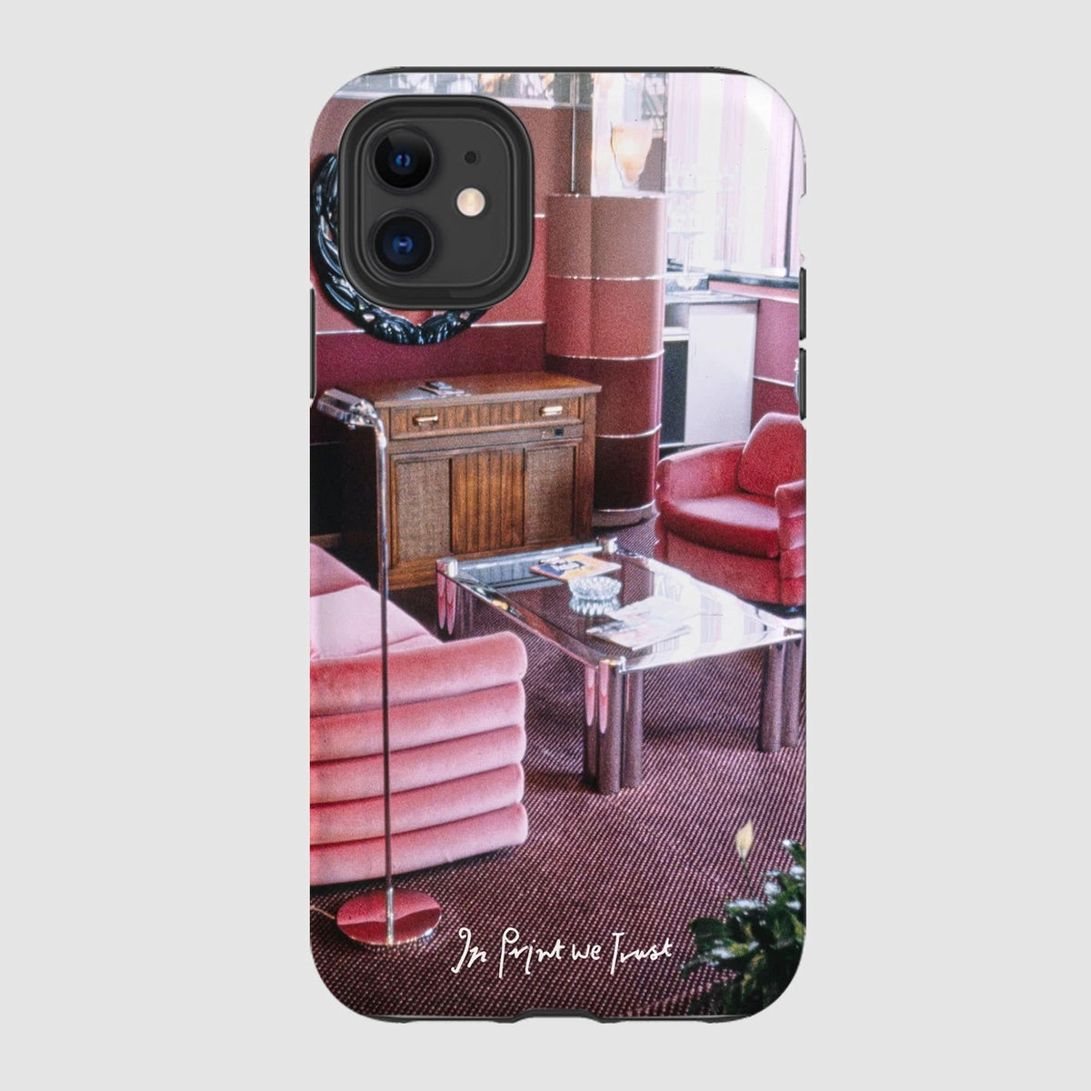 relax tough iPhone case - In Print We Trust