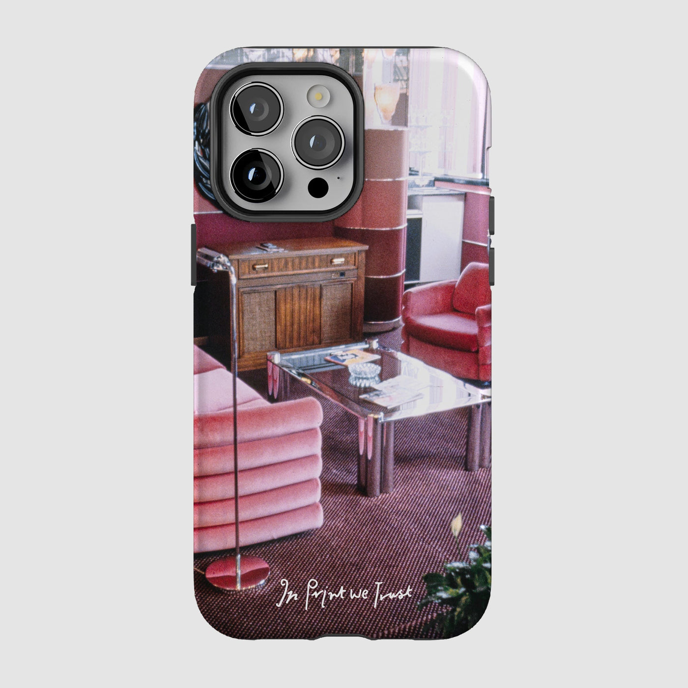 relax tough iPhone case - In Print We Trust