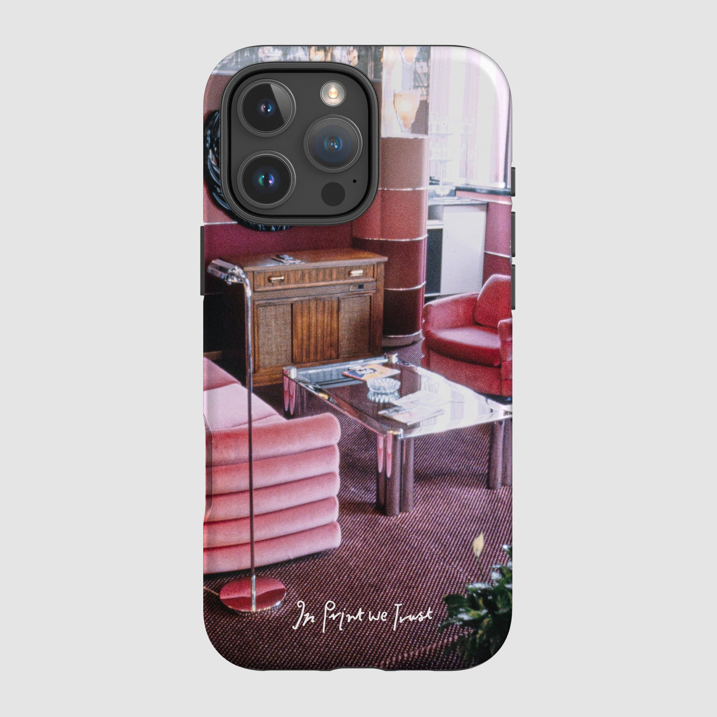 relax tough iPhone case - In Print We Trust