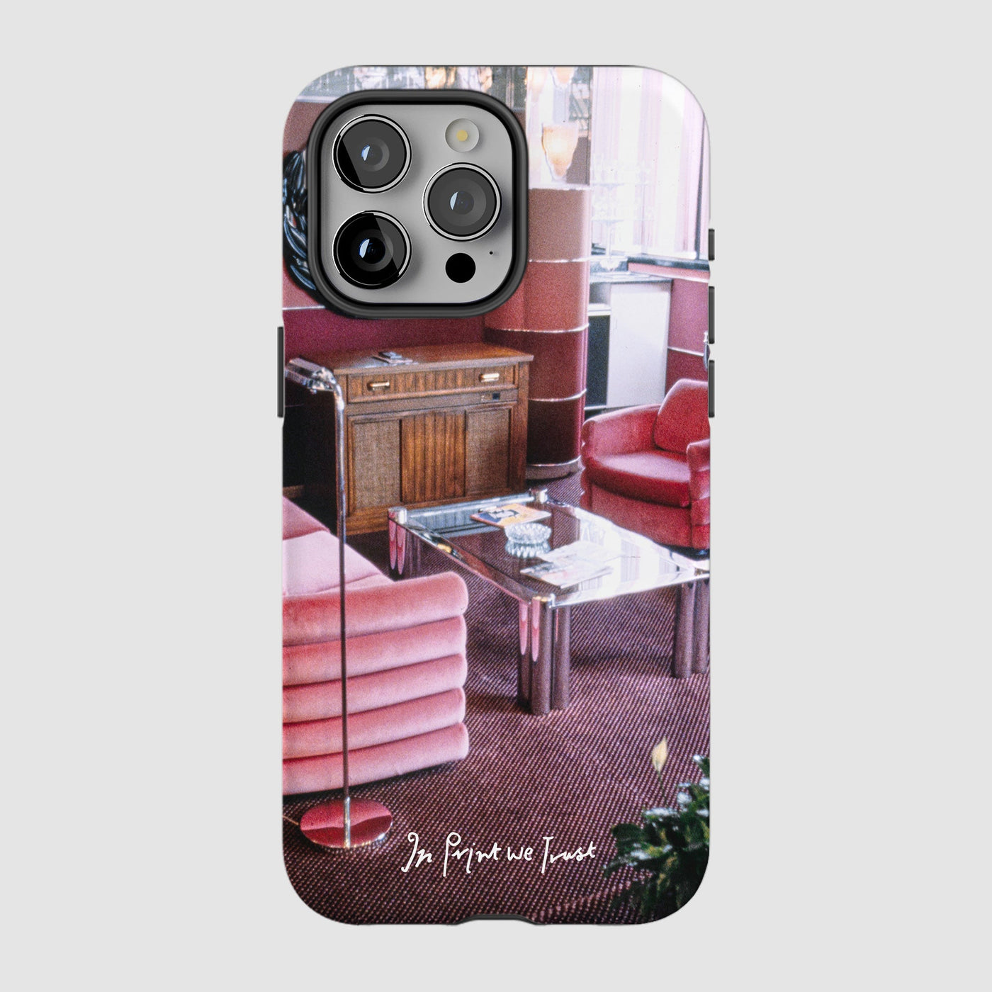 relax tough iPhone case - In Print We Trust