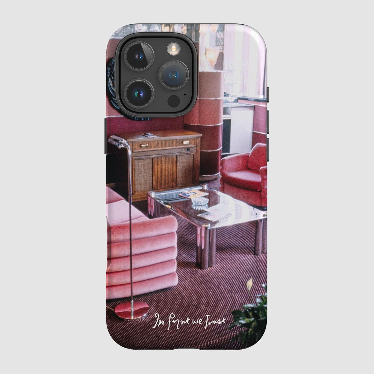 relax tough iPhone case - In Print We Trust