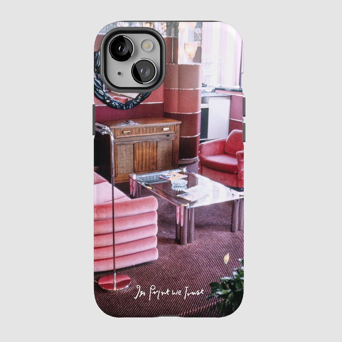 relax tough iPhone case - In Print We Trust