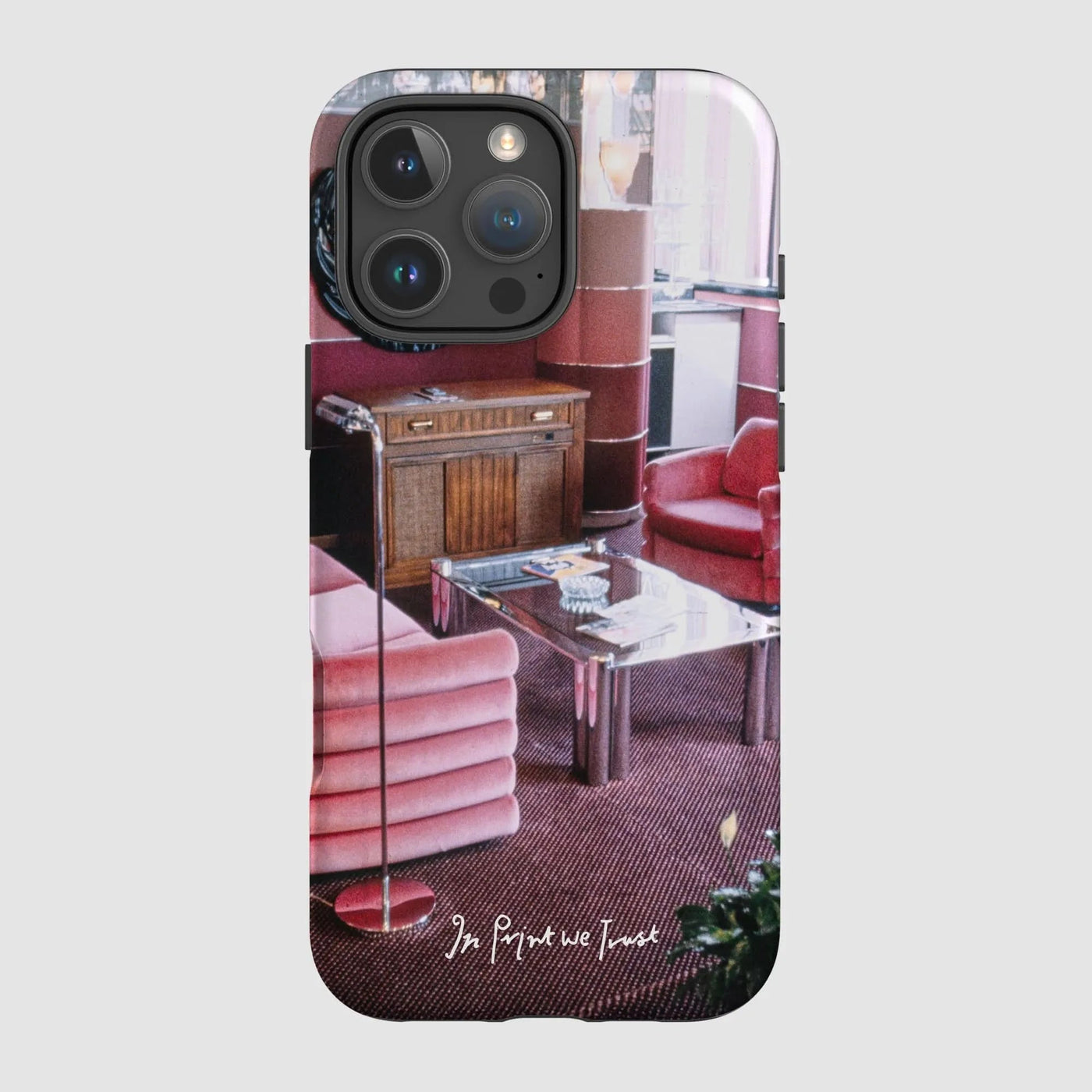 relax tough iPhone case - In Print We Trust