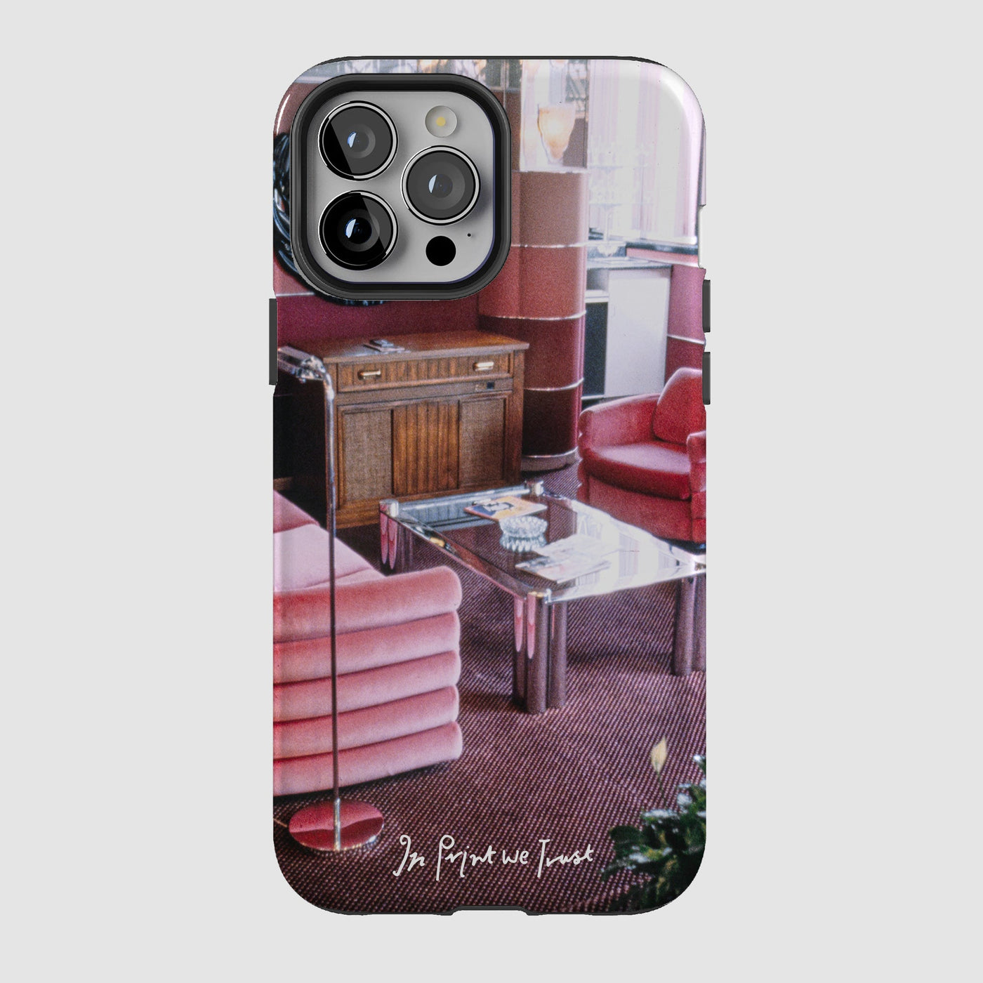 relax tough iPhone case - In Print We Trust