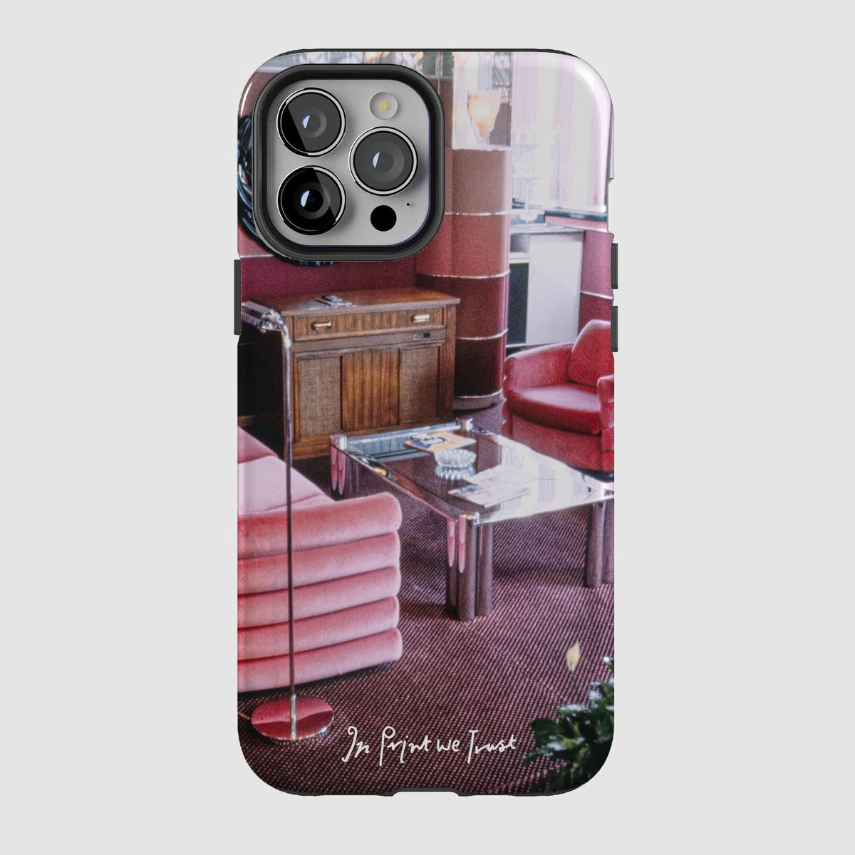 relax tough iPhone case - In Print We Trust