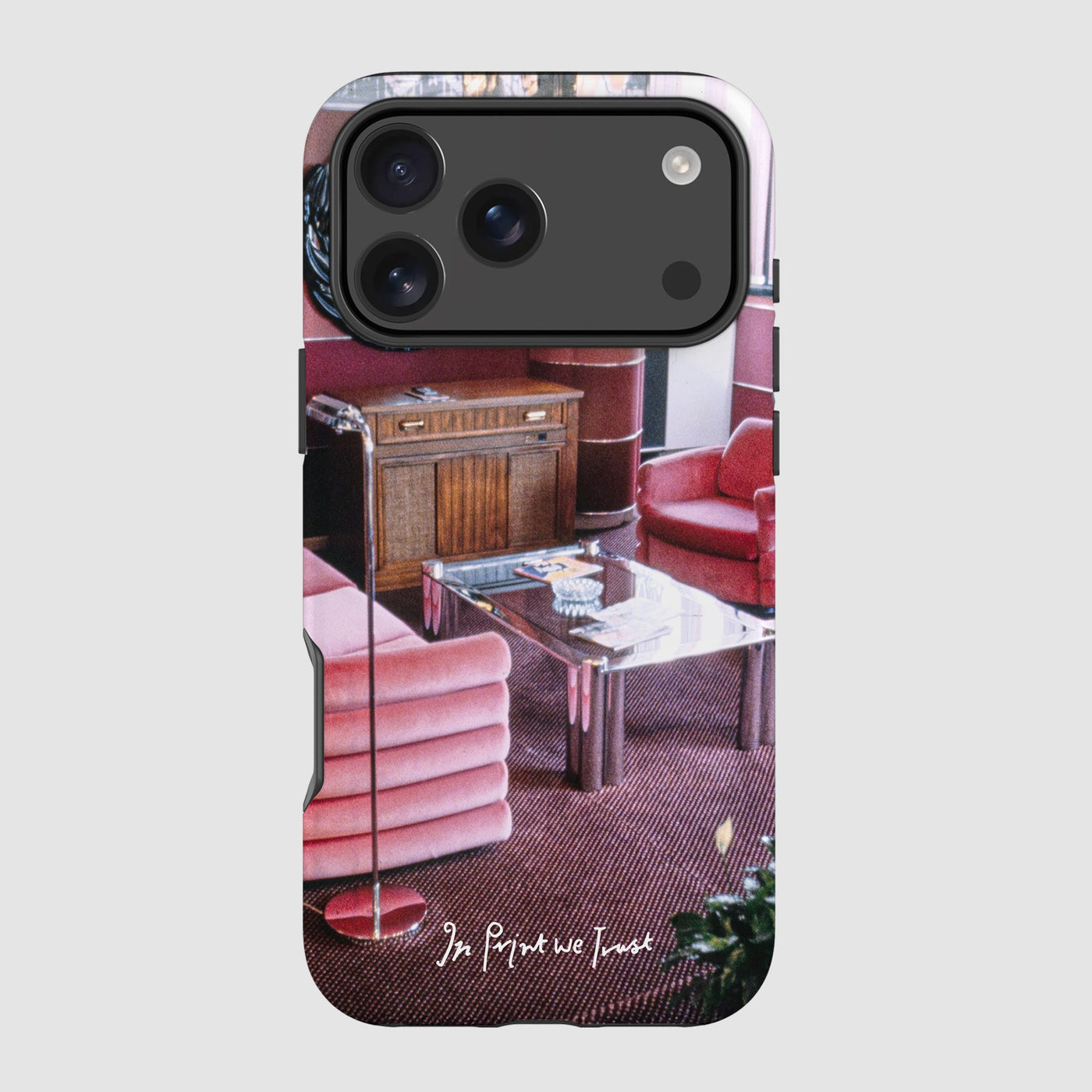 relax tough iPhone case - In Print We Trust