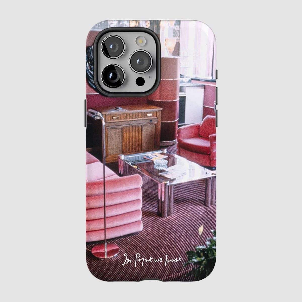 relax tough iPhone case - In Print We Trust