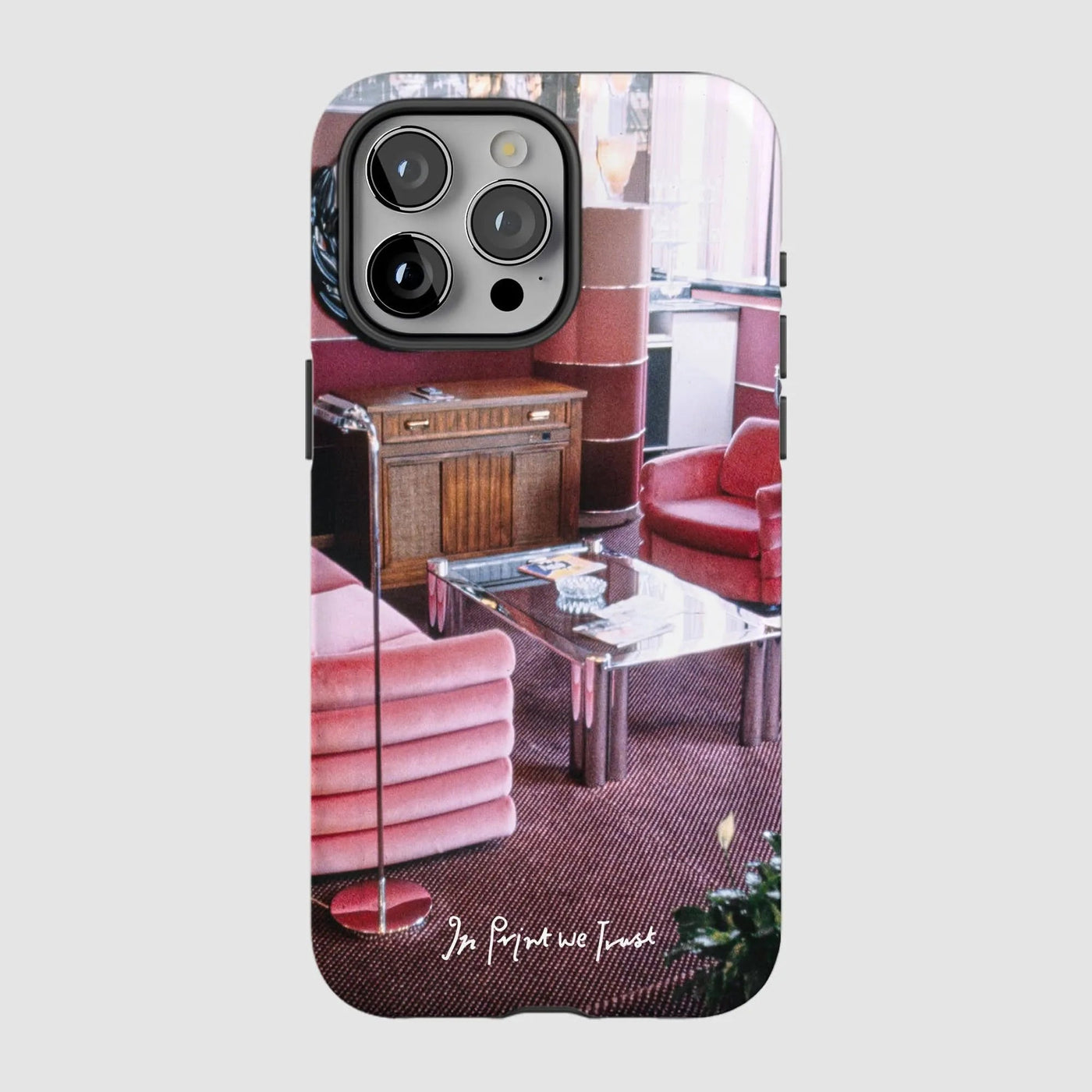 relax tough iPhone case - In Print We Trust