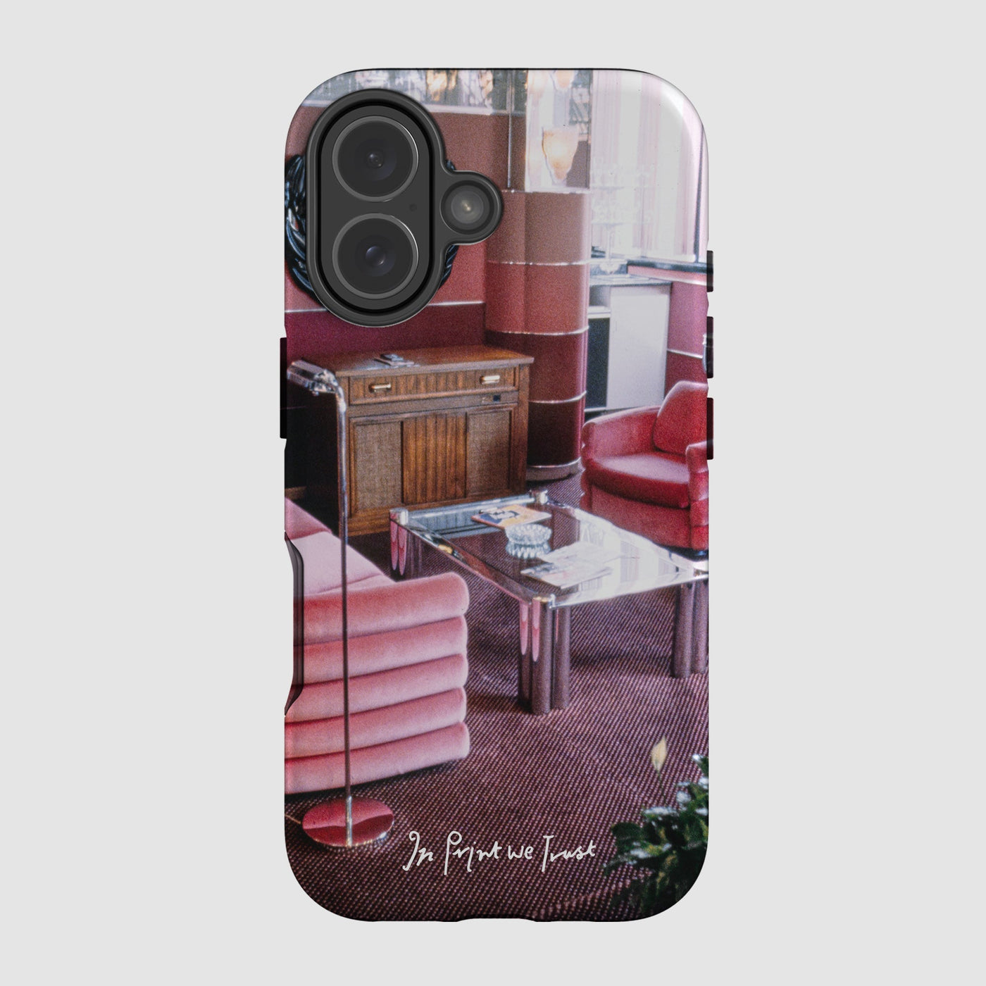 relax tough iPhone case - In Print We Trust