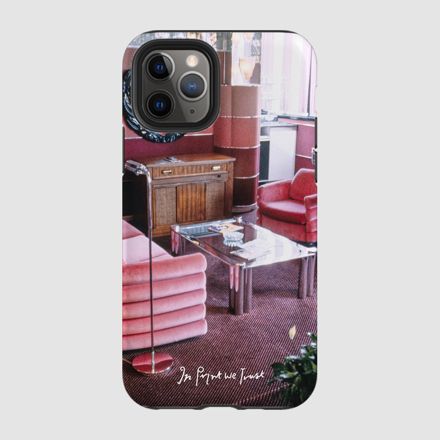 relax tough iPhone case - In Print We Trust