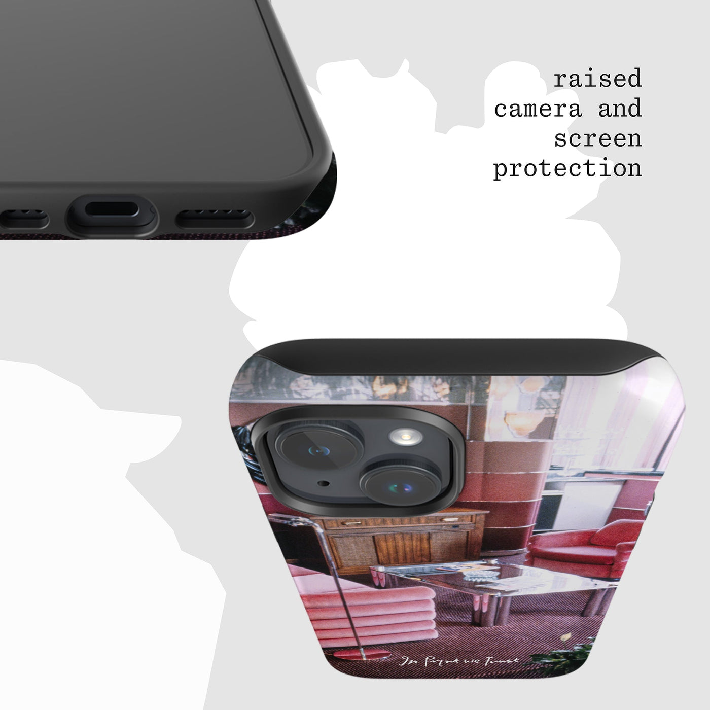 relax tough iPhone case - In Print We Trust