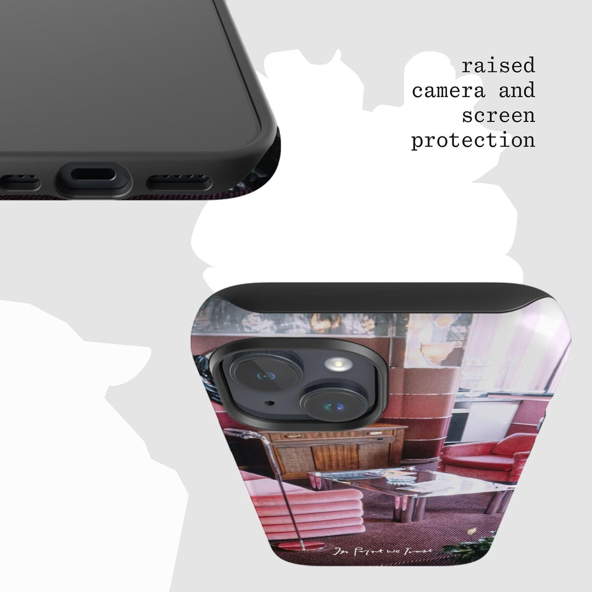 relax tough iPhone case - In Print We Trust