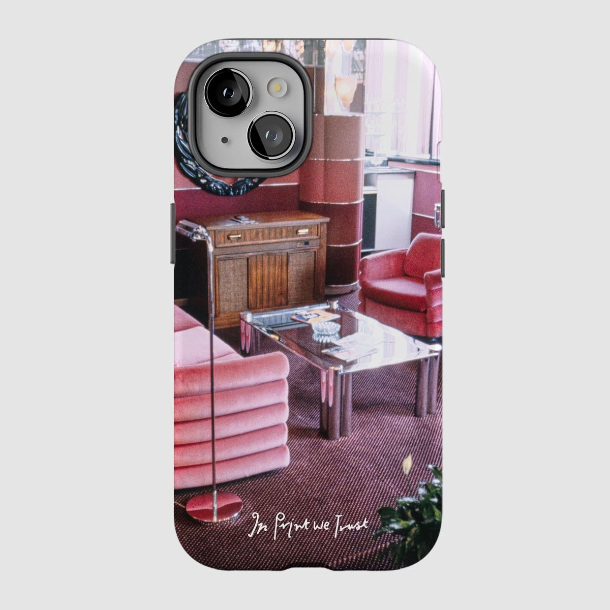 relax tough iPhone case - In Print We Trust