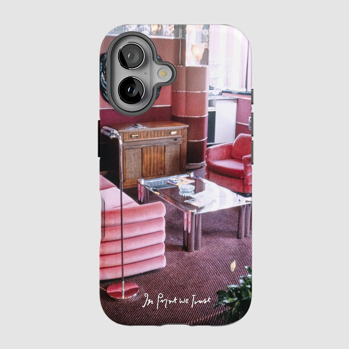 relax tough iPhone case - In Print We Trust