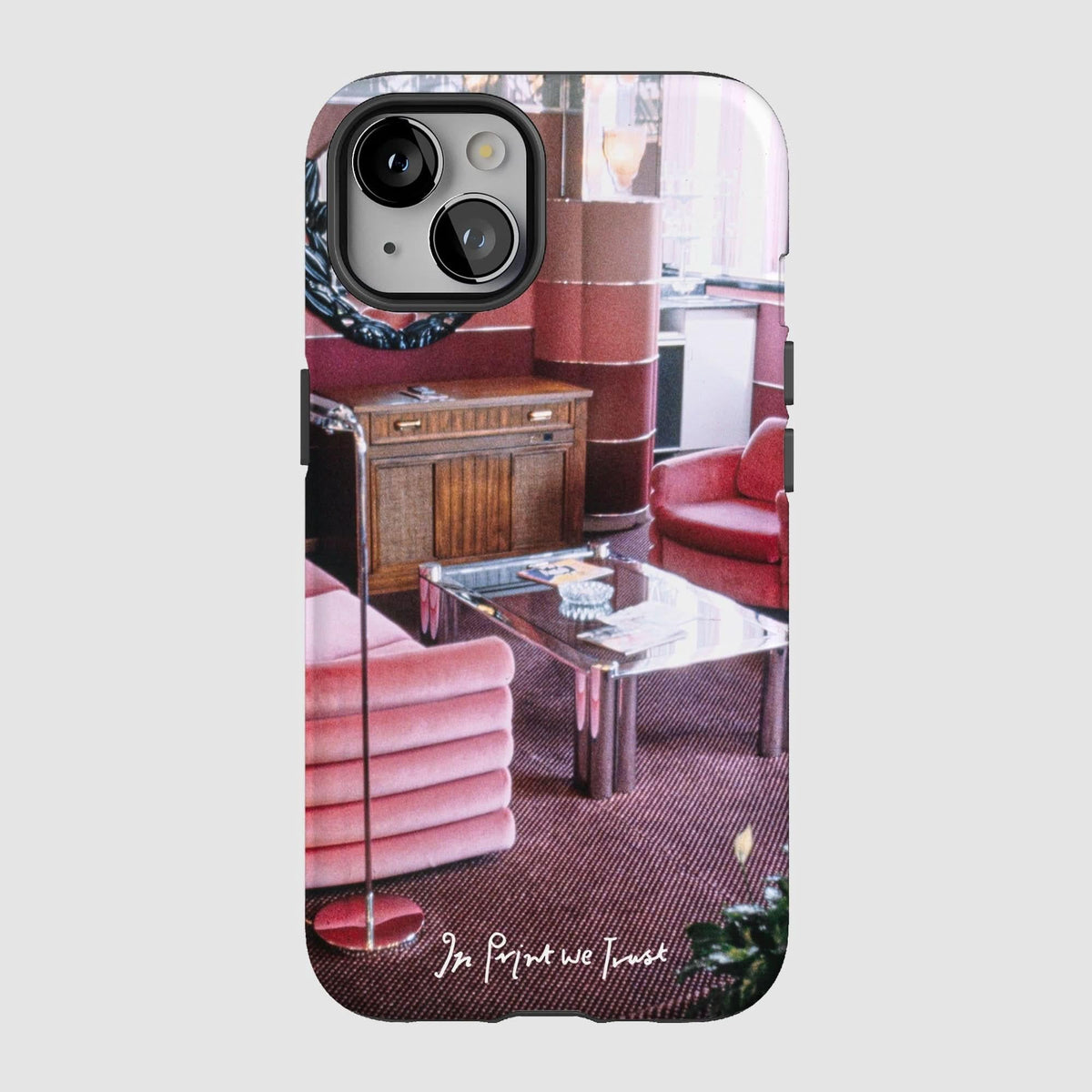 relax tough iPhone case - In Print We Trust