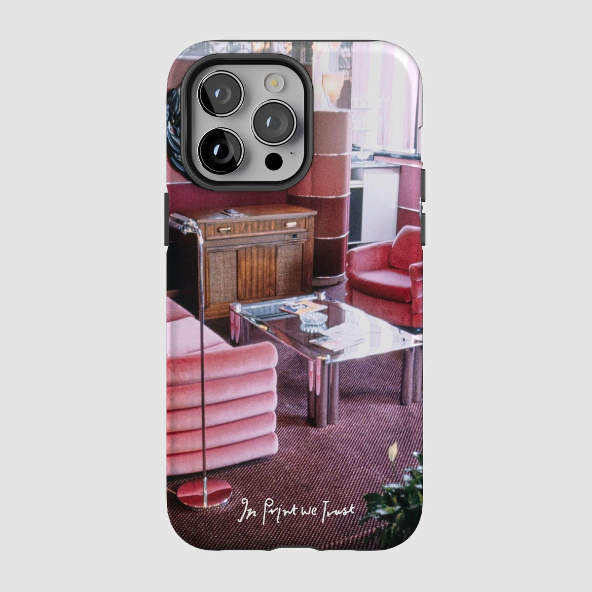 relax tough iPhone case - In Print We Trust