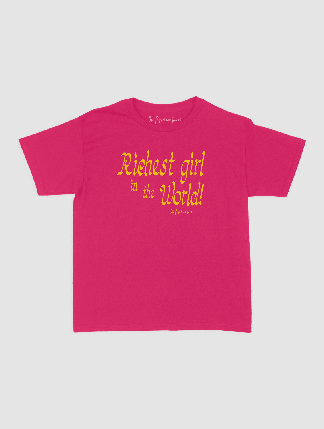 richest girl baby tee - In Print We Trust
