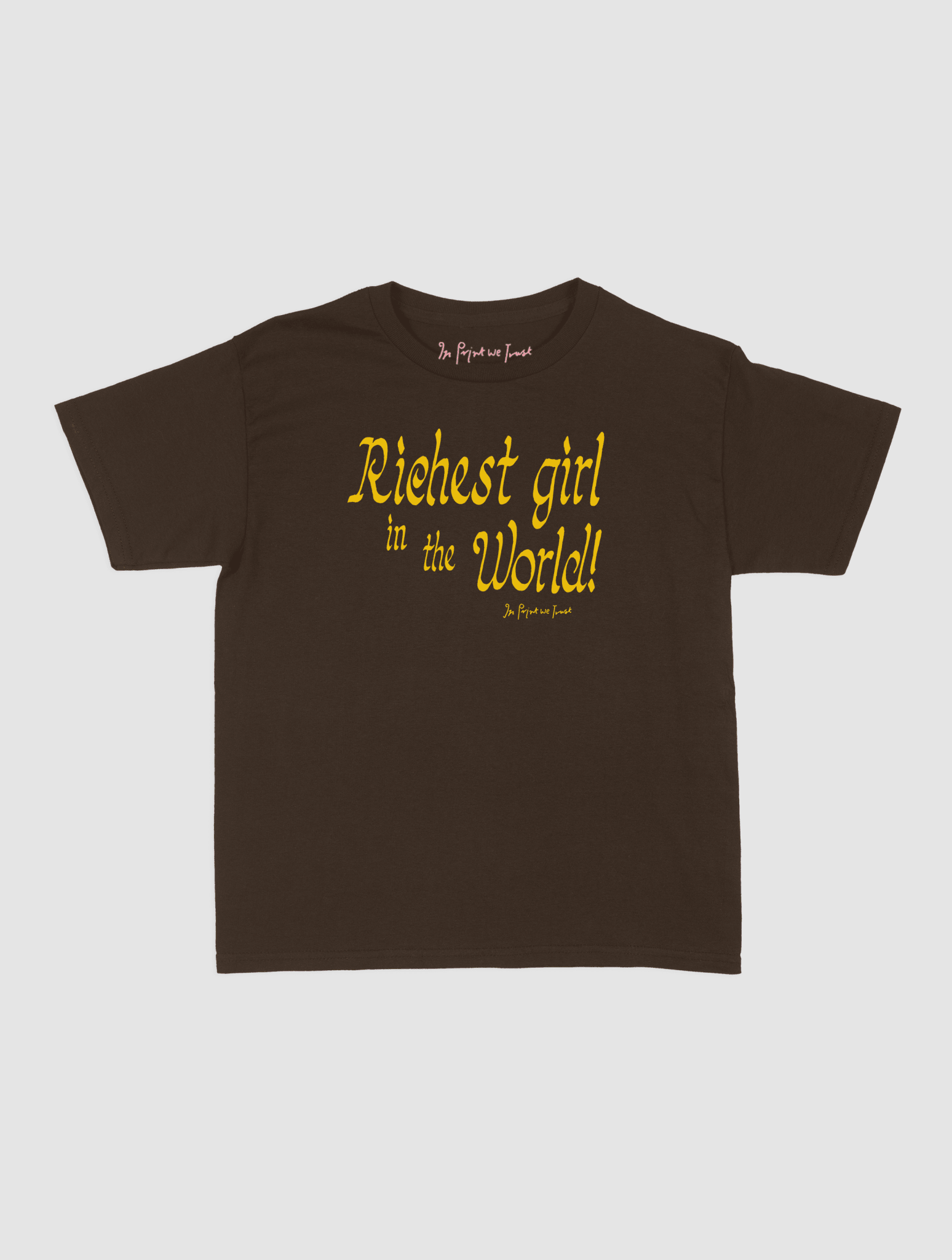 richest girl baby tee - In Print We Trust