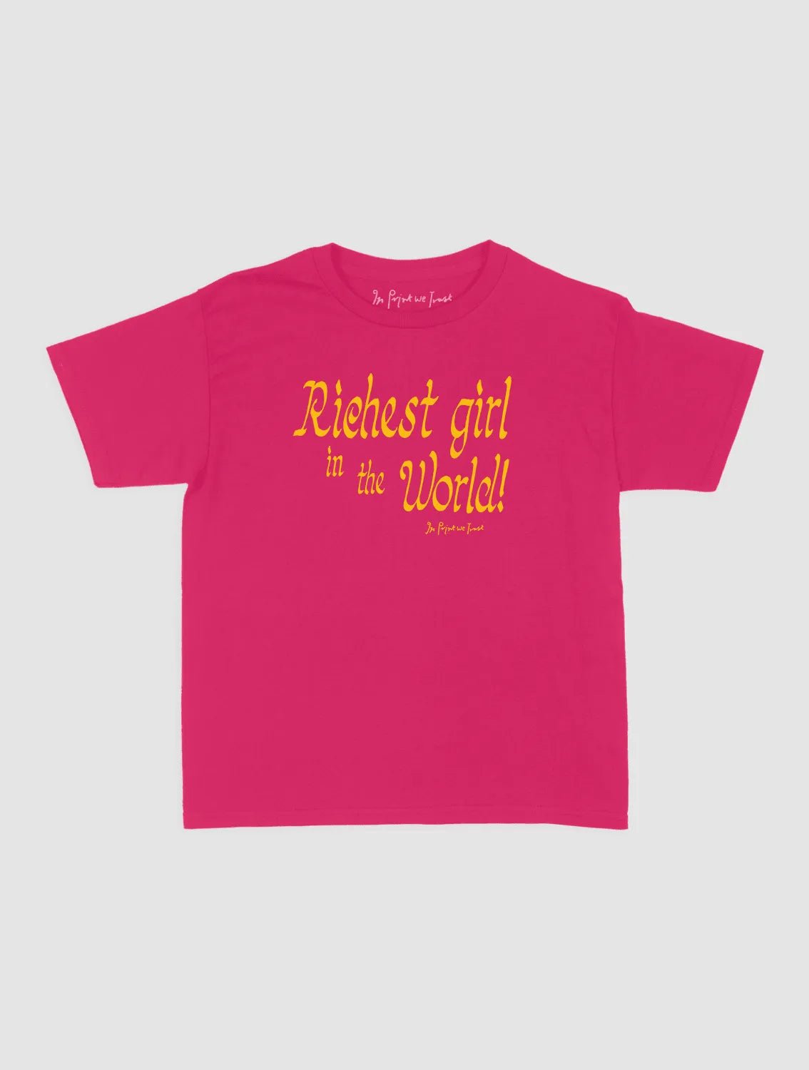 richest girl baby tee - In Print We Trust