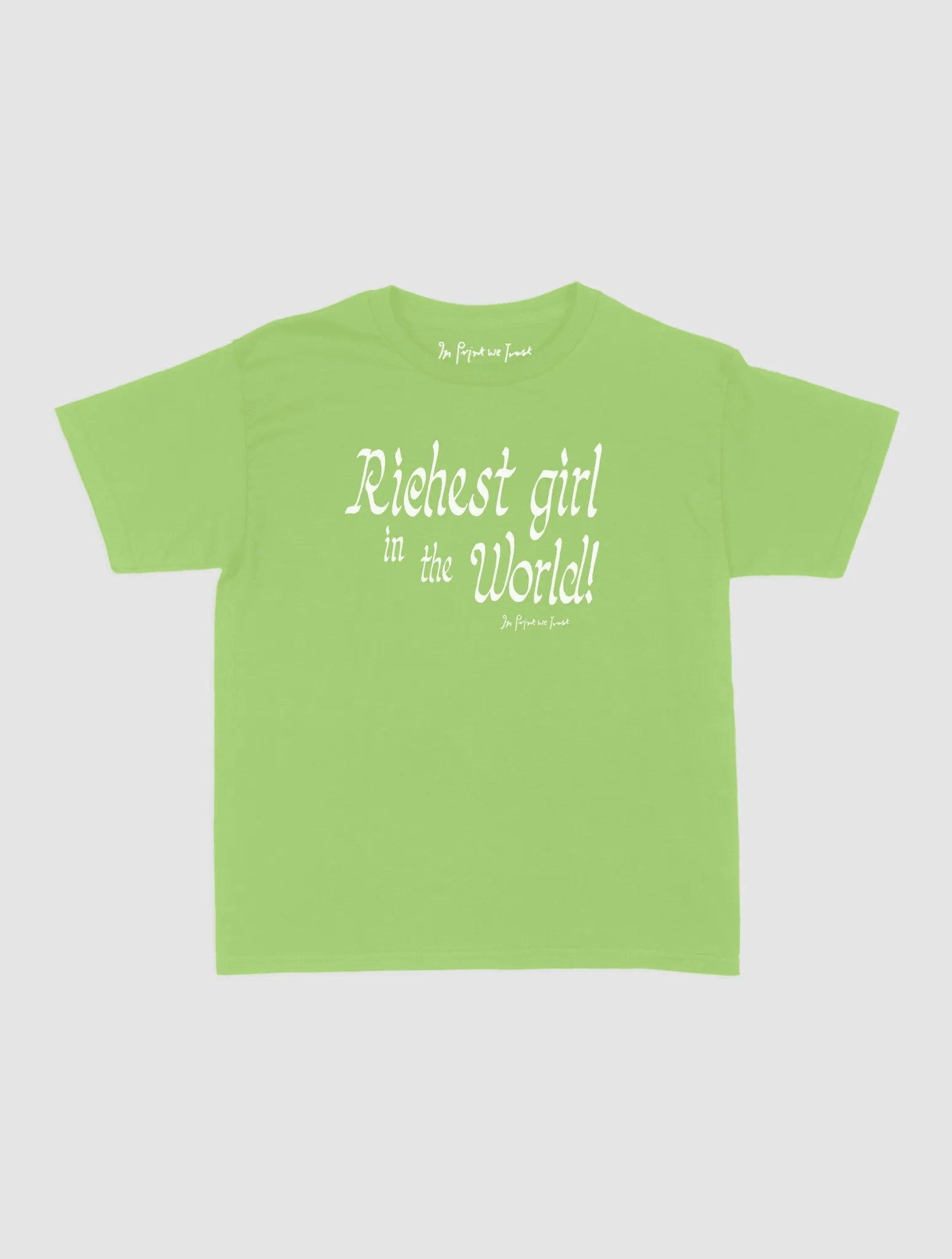 richest girl baby tee - In Print We Trust
