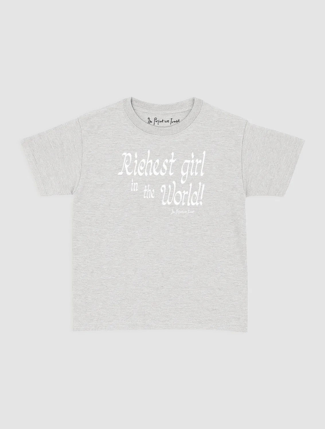 richest girl baby tee - In Print We Trust