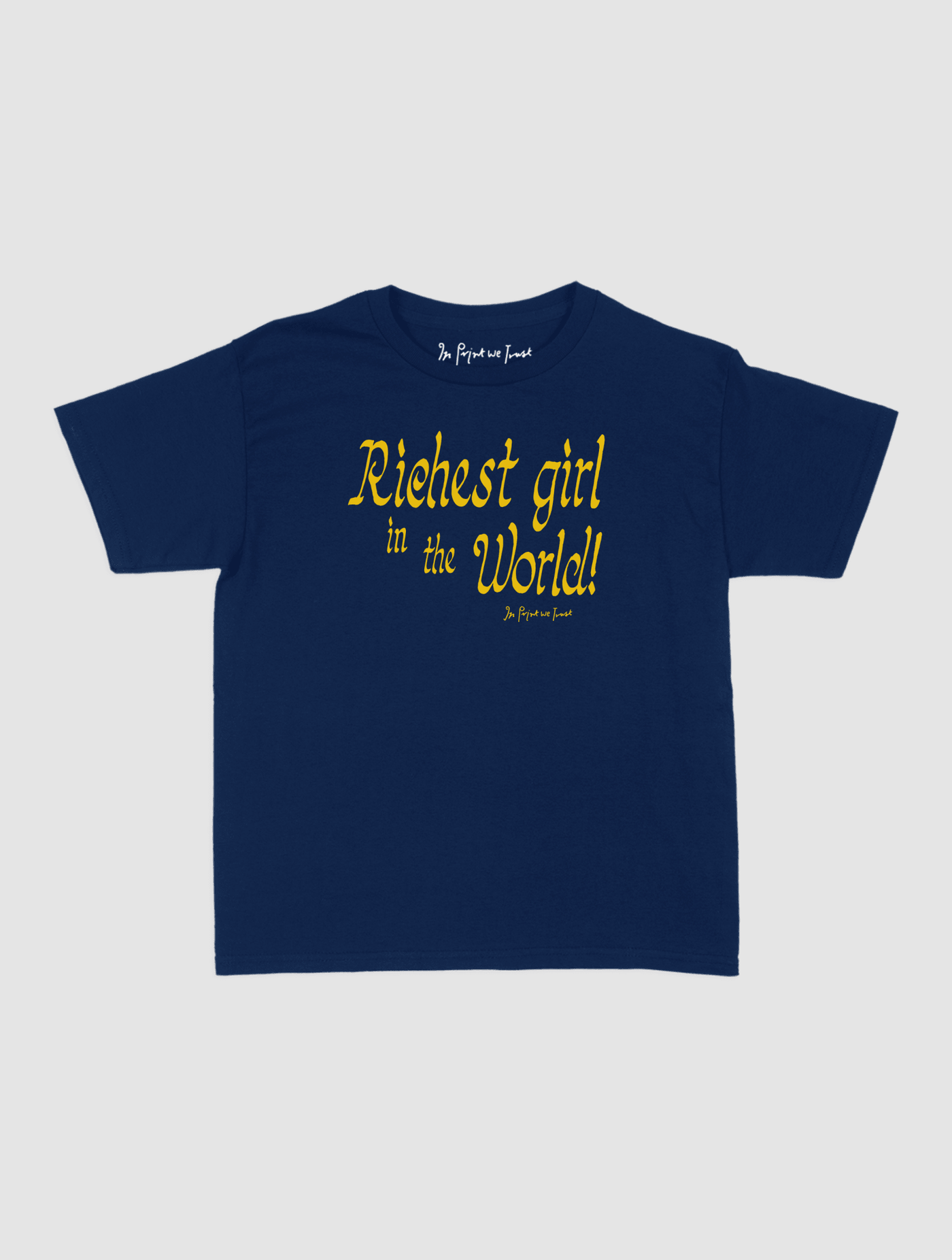richest girl baby tee - In Print We Trust