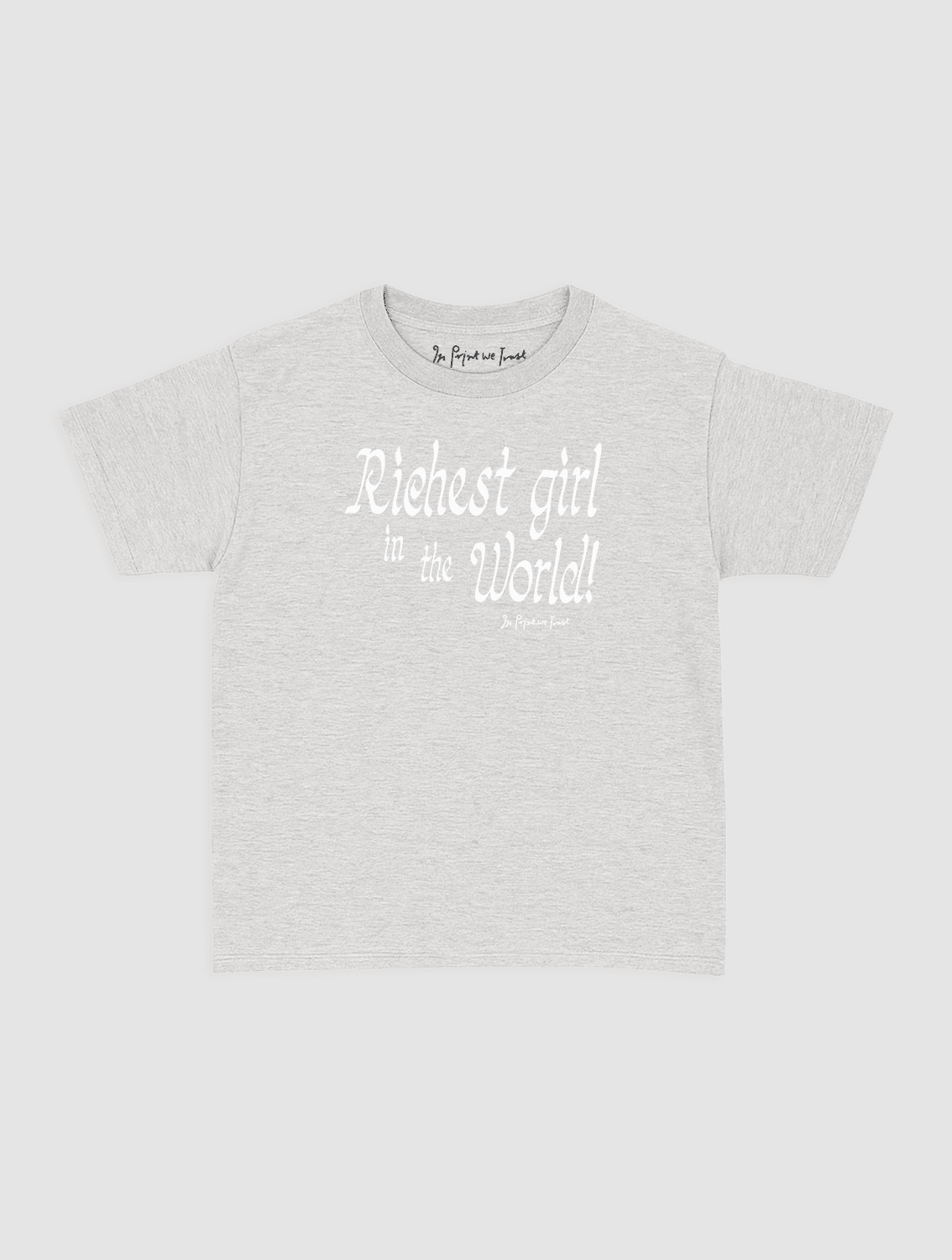 richest girl baby tee - In Print We Trust