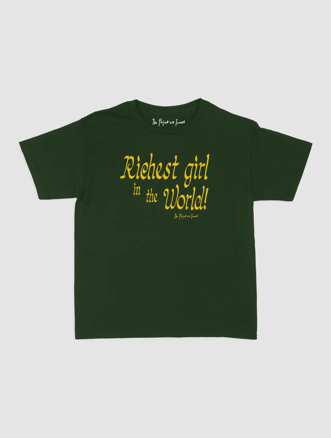 richest girl baby tee - In Print We Trust