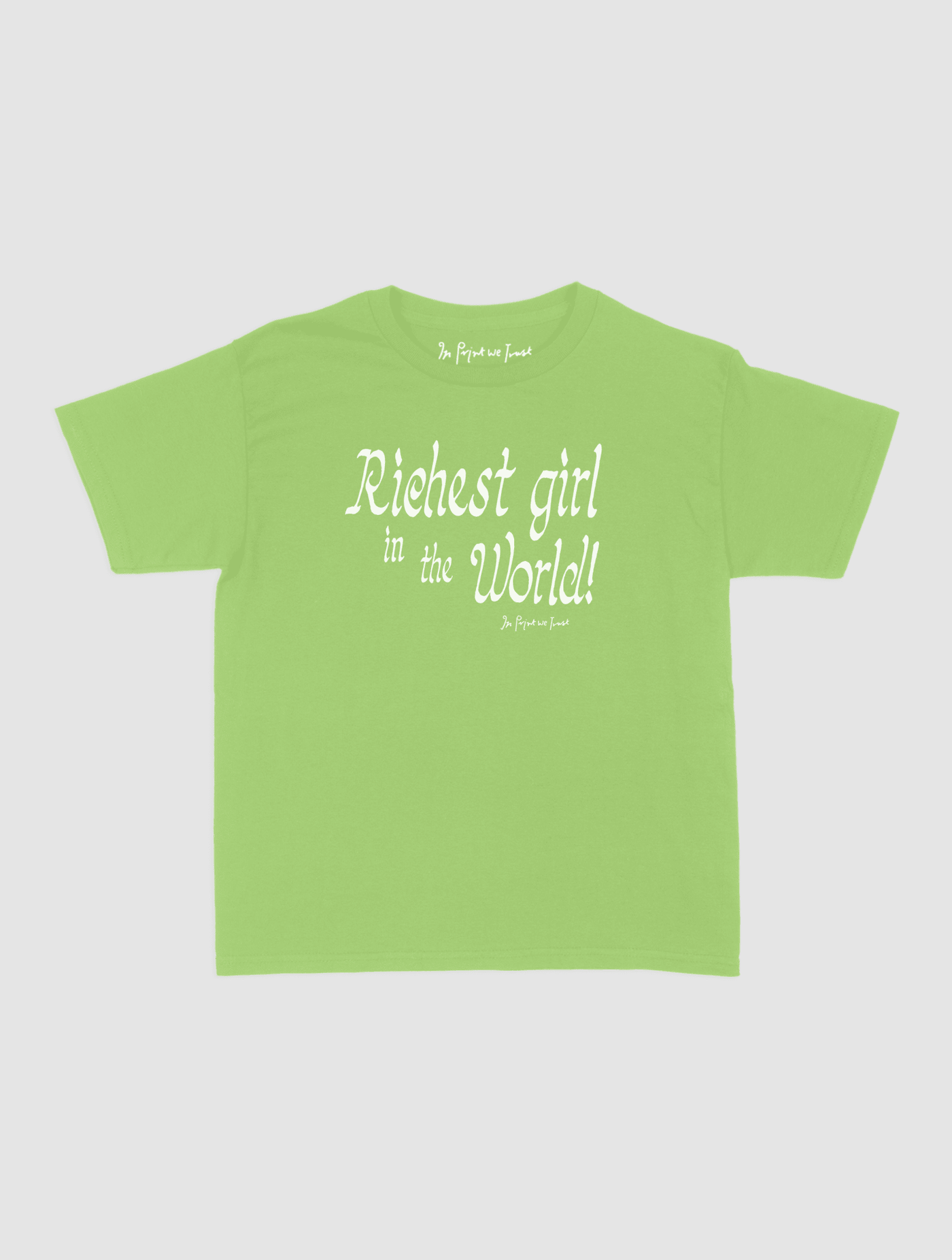 richest girl baby tee - In Print We Trust