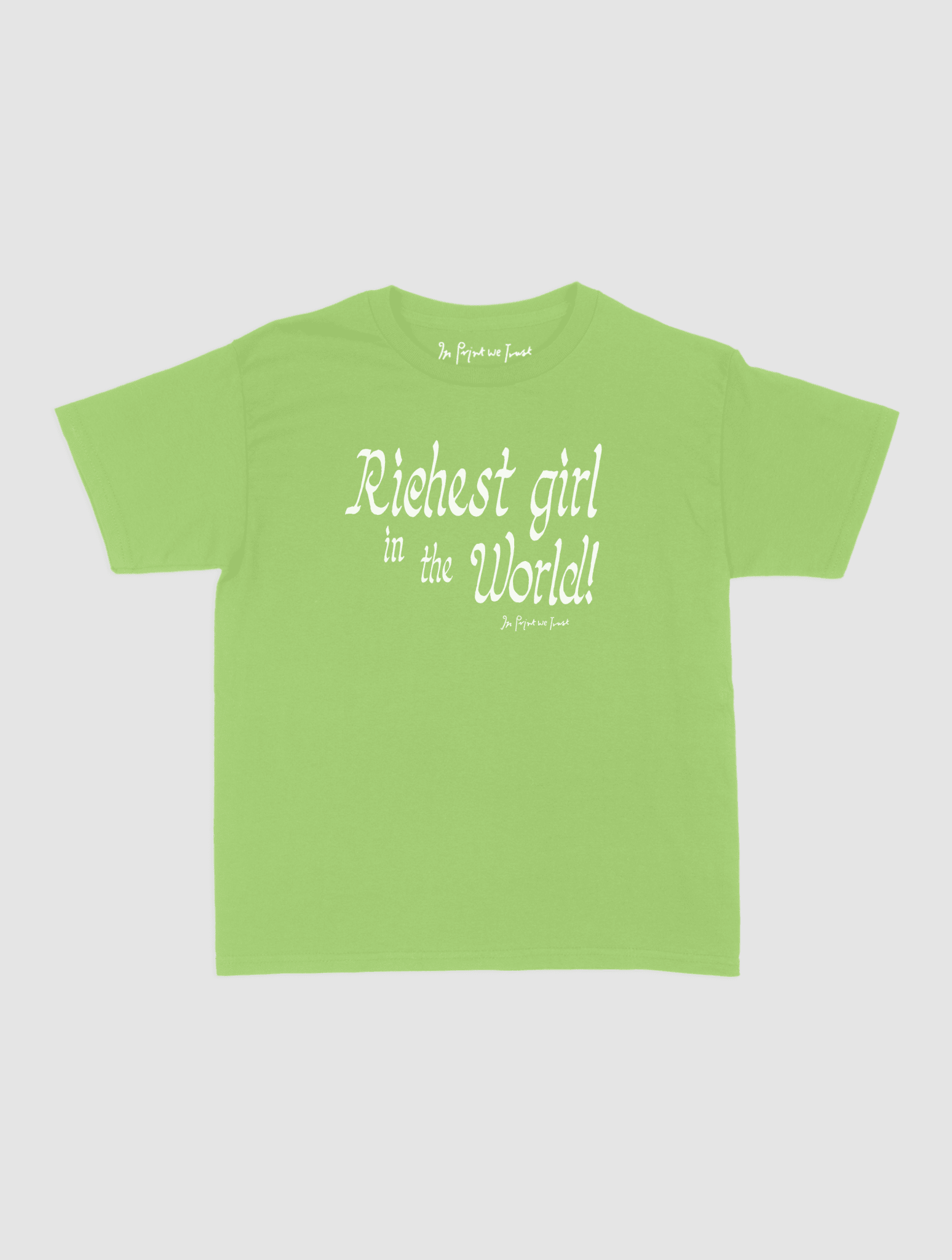 richest girl baby tee - In Print We Trust