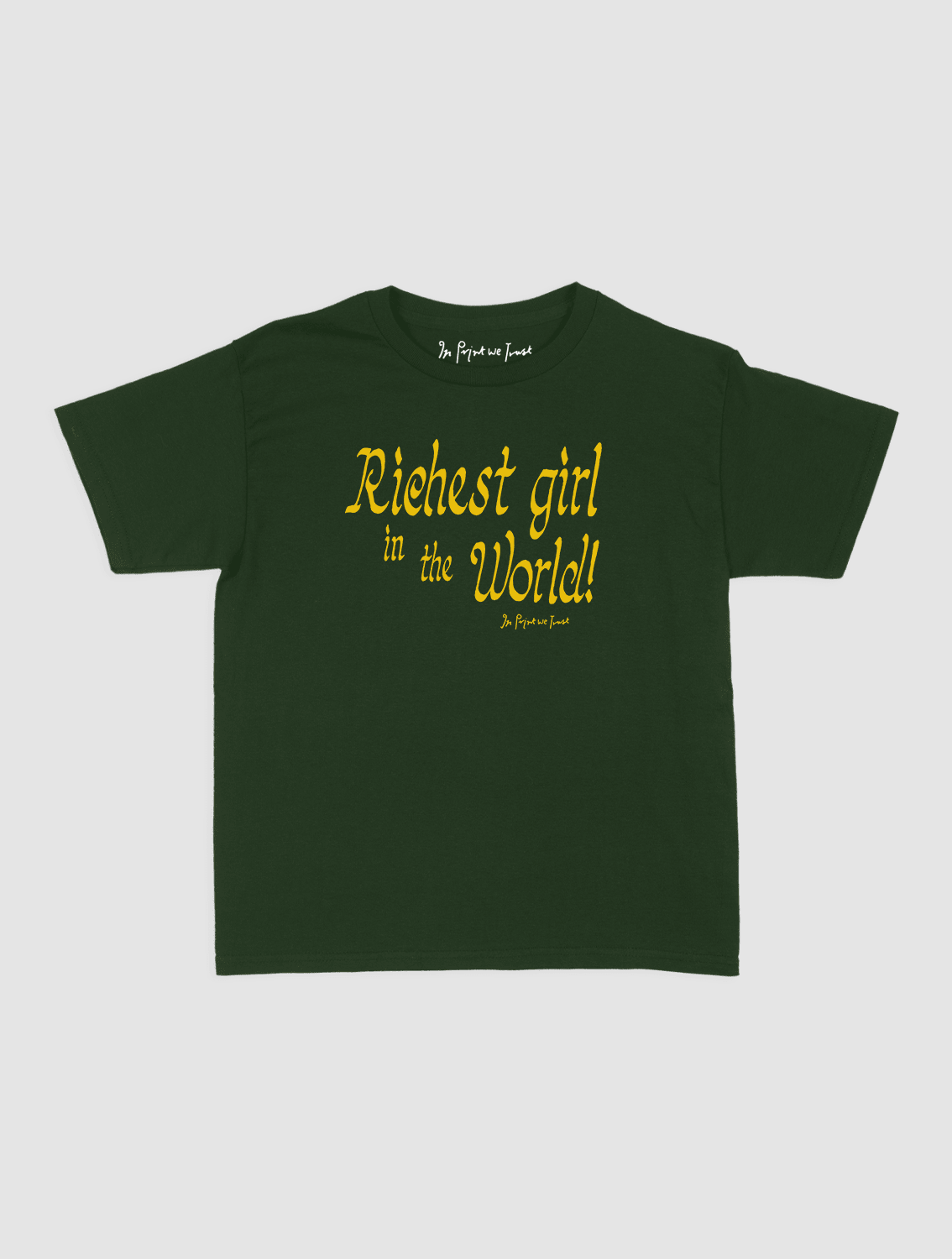richest girl baby tee - In Print We Trust