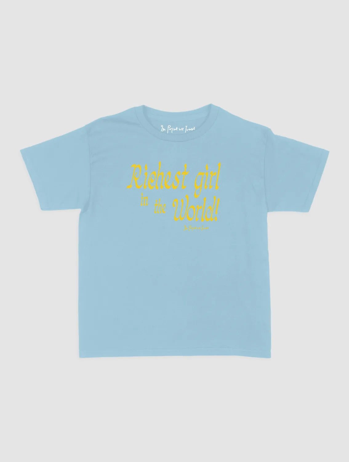 richest girl baby tee - In Print We Trust