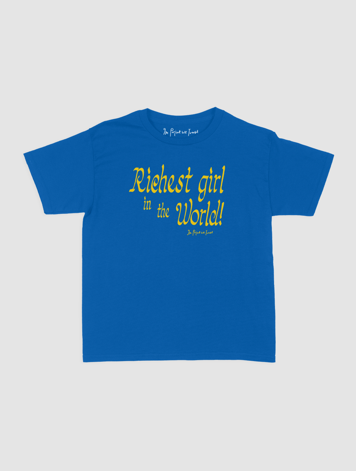 richest girl baby tee - In Print We Trust