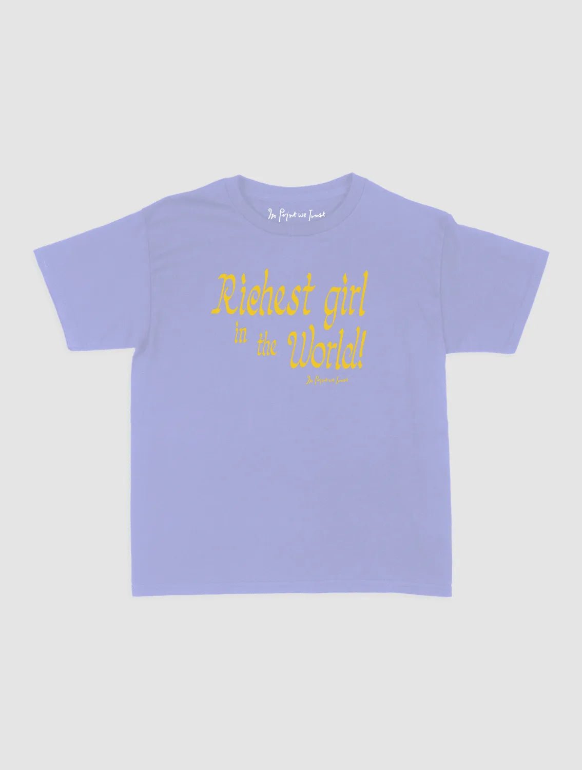 richest girl baby tee - In Print We Trust