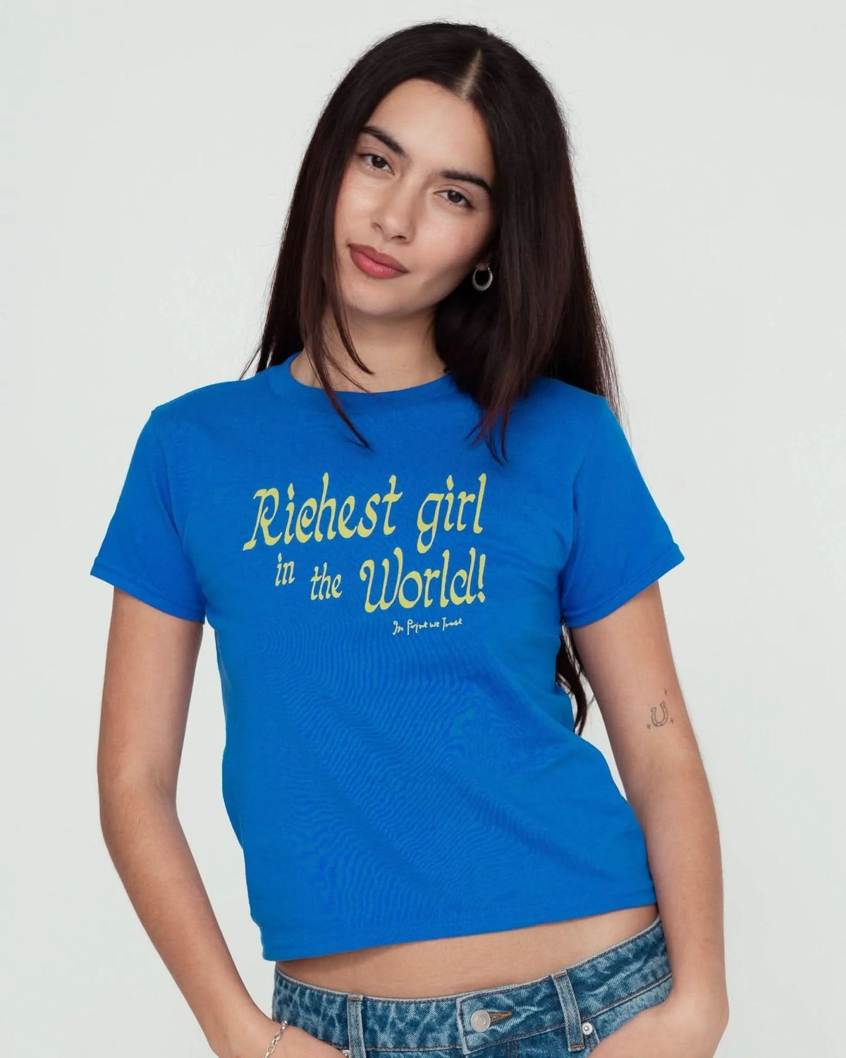 richest girl baby tee - In Print We Trust