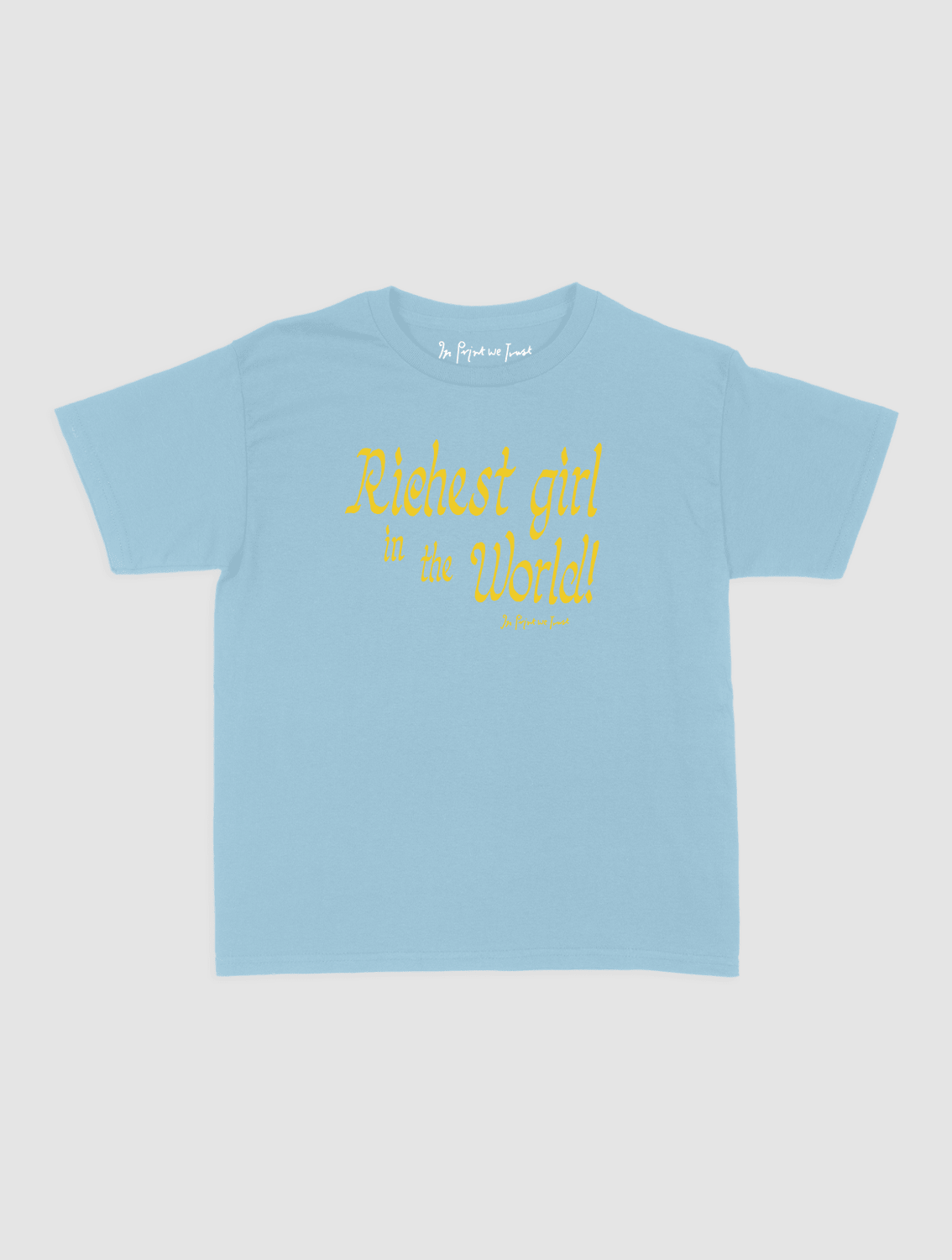 richest girl baby tee - In Print We Trust