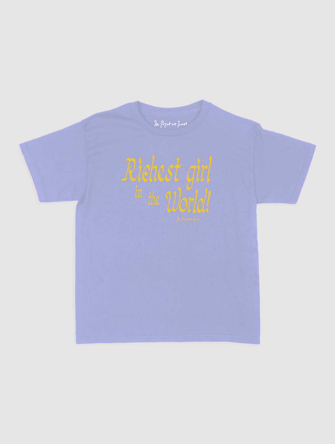 richest girl baby tee - In Print We Trust